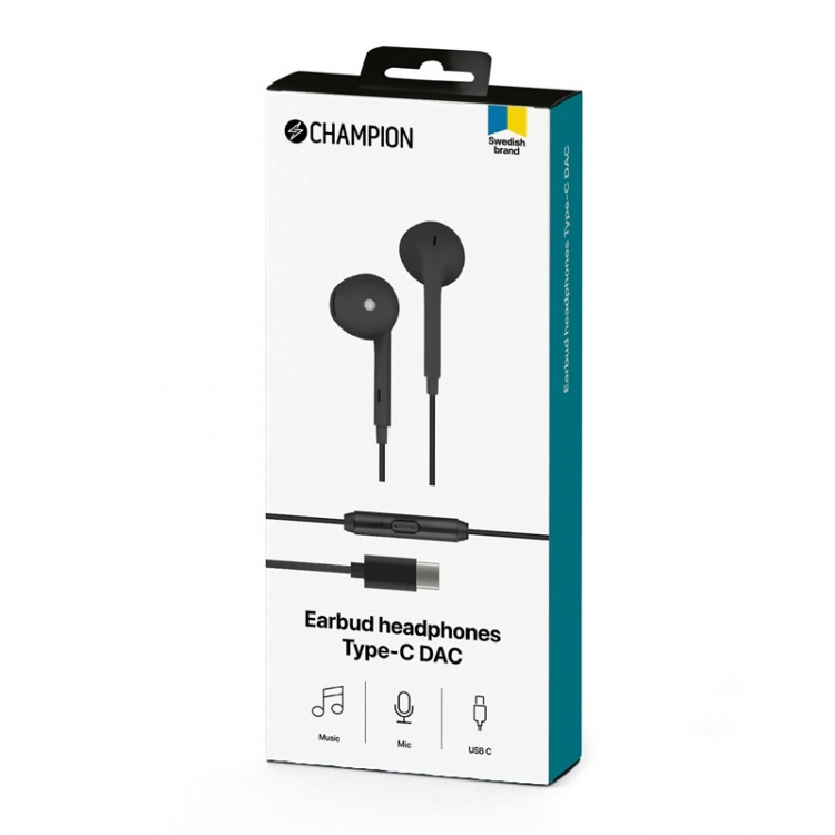 Champion EarBud headphones Type-C DAC