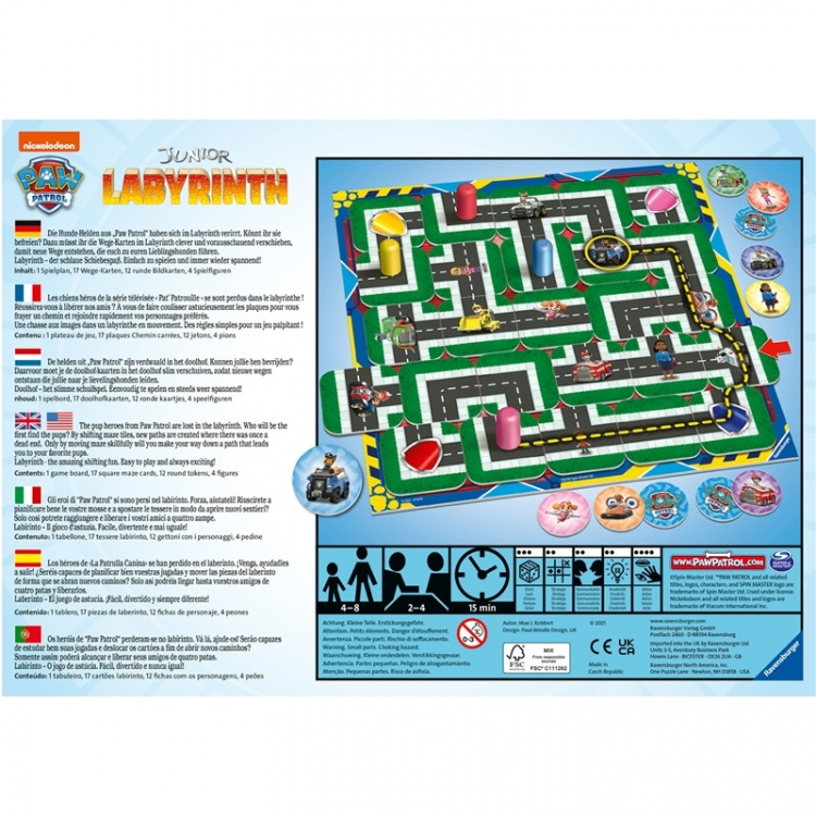 Ravensburger PawPatrol Junior Labyrinth Ravensburger PawPatrol Junior Labyrinth