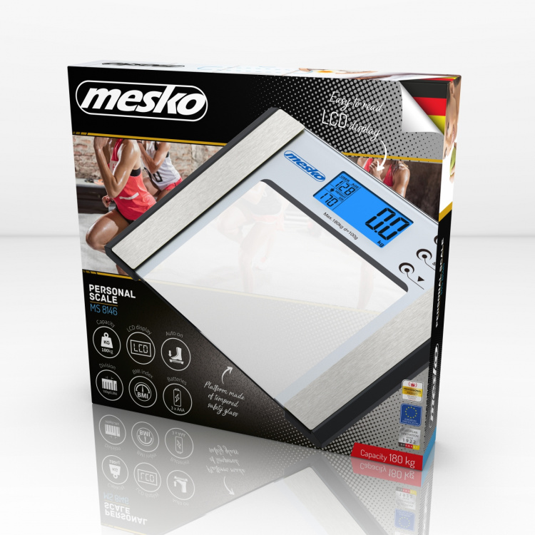 Mesko Badrumsvåg med Analysator