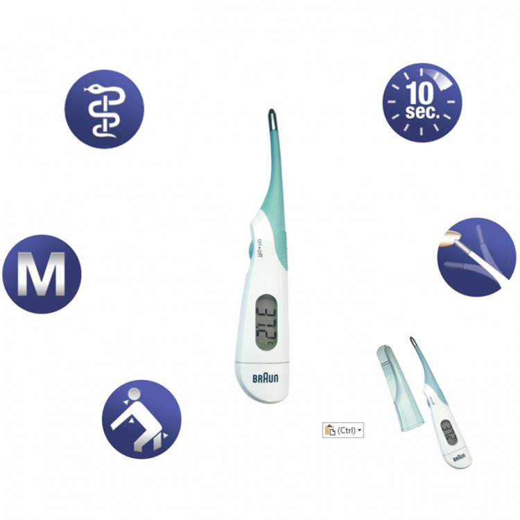 Braun PRT 1000 digitaalinen kuumemittari