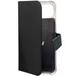Celly Wallet Case iPhone 14 Svart