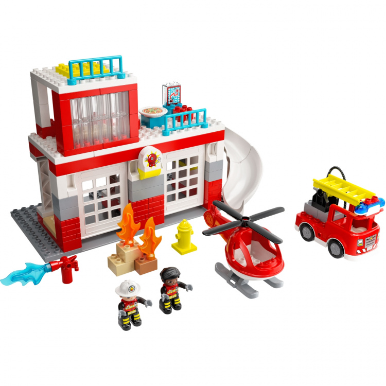 LEGO Duplo - Brandstation & Helikop
