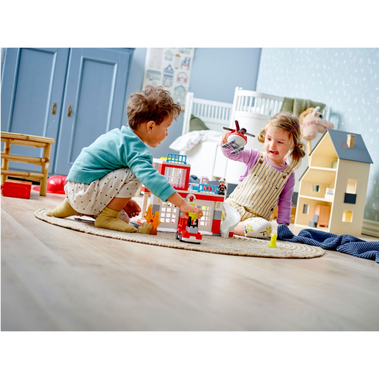 LEGO Duplo - Brandstation & Helikop