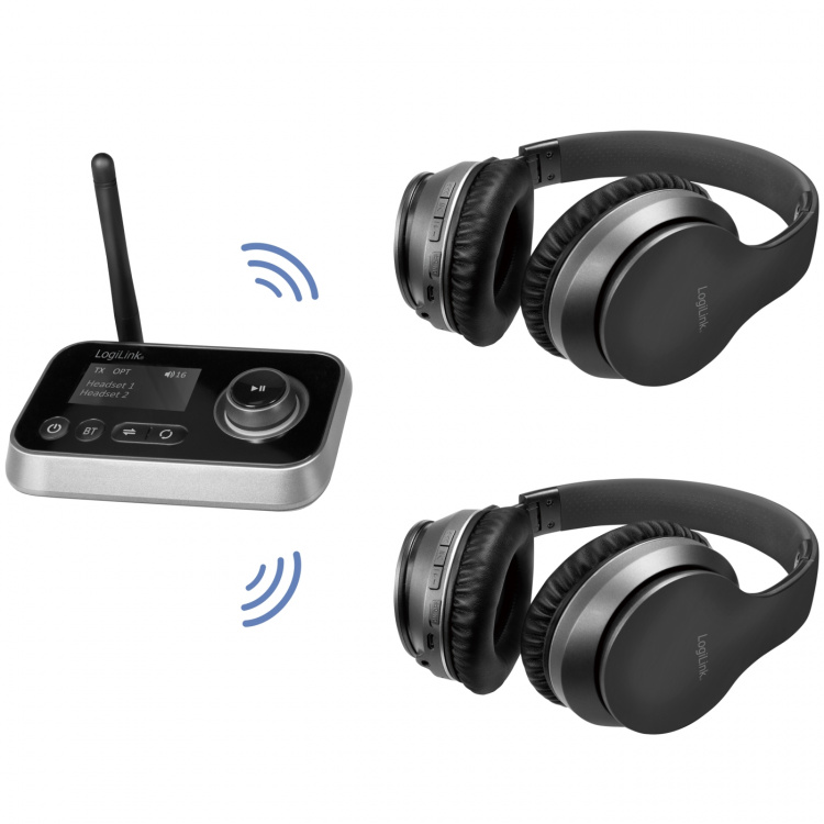 LogiLink Bluetooth 5.0 2-in-1 audiolähetin/vastaanotin LogiLink Bluetooth 5.0 2-in-1 audiolähetin/vastaanotin