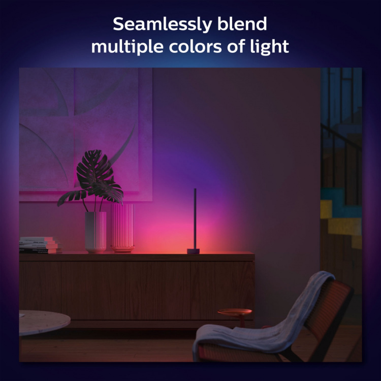 Philips Hue Gradient Signe pöytävalaisin Wh/väri musta
