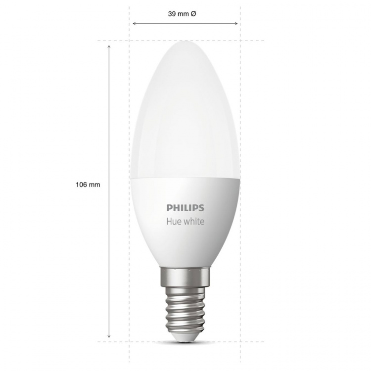 Philips Hue White E14 Kron 1-pack