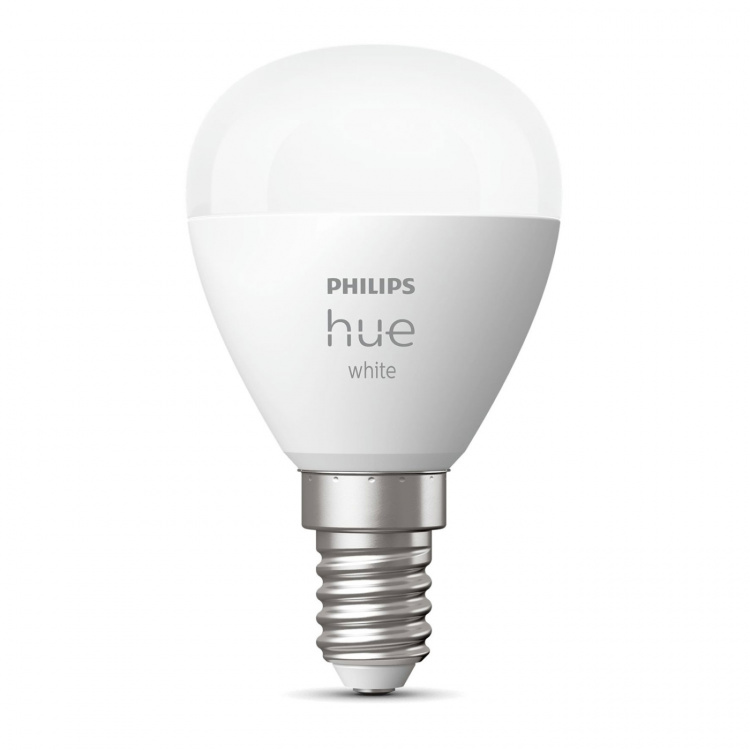 Philips Hue LED-älylamppu, BT, White, E14, 470 lm, pyöreä