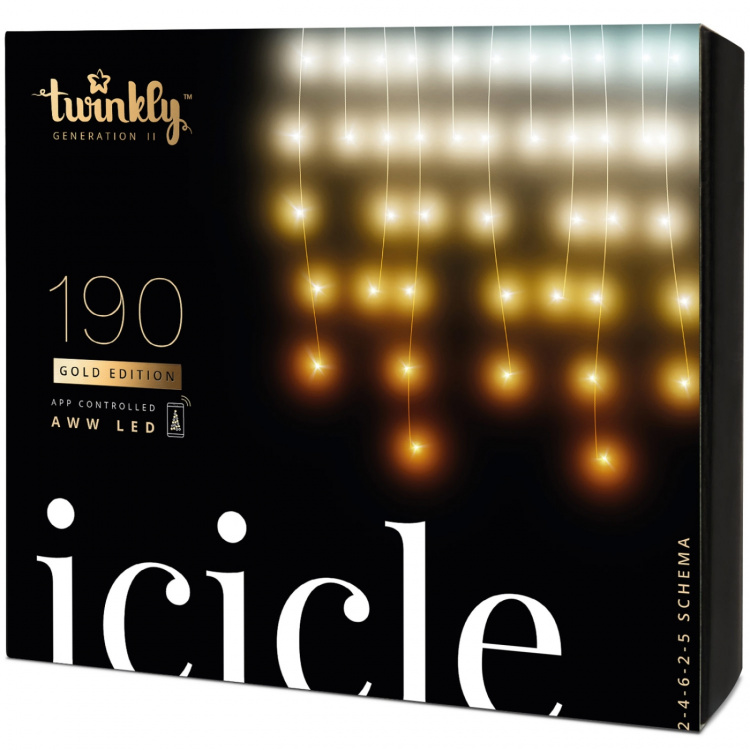 Twinkly Icicle 190 AWW LEDs Gen.II IP4