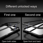 CAFELE iPhone X/XS lasikotelo magneettilukolla hopeanväriselle mallille