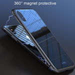 CAFELE iPhone X/XS lasikotelo magneettilukolla hopeanväriselle mallille