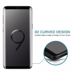 3D karkaistua lasia suojalasi Samsung Galaxy S9 - Valkoinen