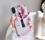 Muotikotelo sormipidikkeellä - iPhone 11 Pro Max, vaaleanpunainen