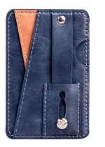 Tyylikäs universaali korttikotelo PU-nahkaa, sininen