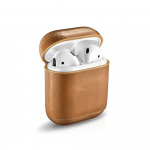 Nahkakotelo Apple Airpods -laitteille, jossa on solki Nahkakotelo Apple Airpods -laitteille, jossa on solki