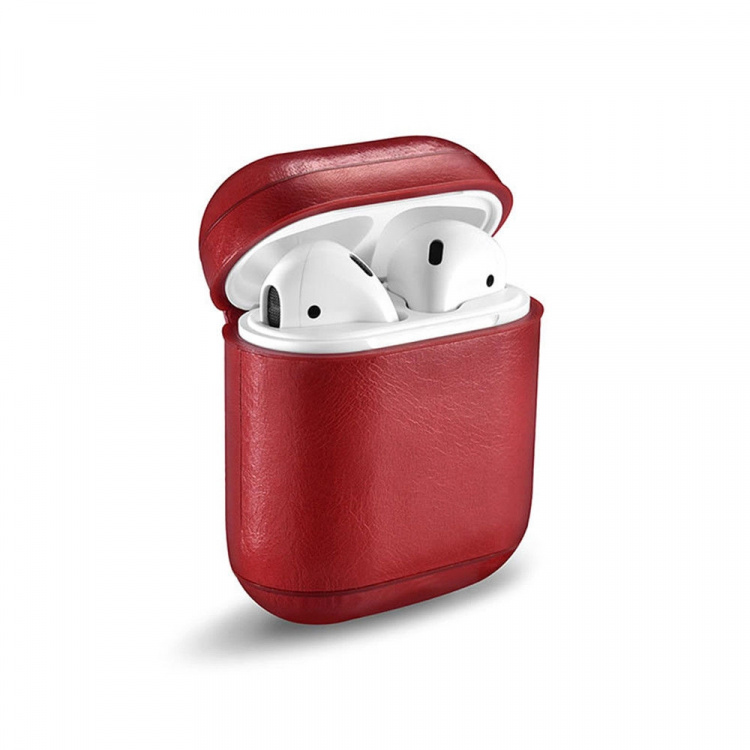 Nahkakotelo Apple Airpods -laitteille, jossa on solki Nahkakotelo Apple Airpods -laitteille, jossa on solki