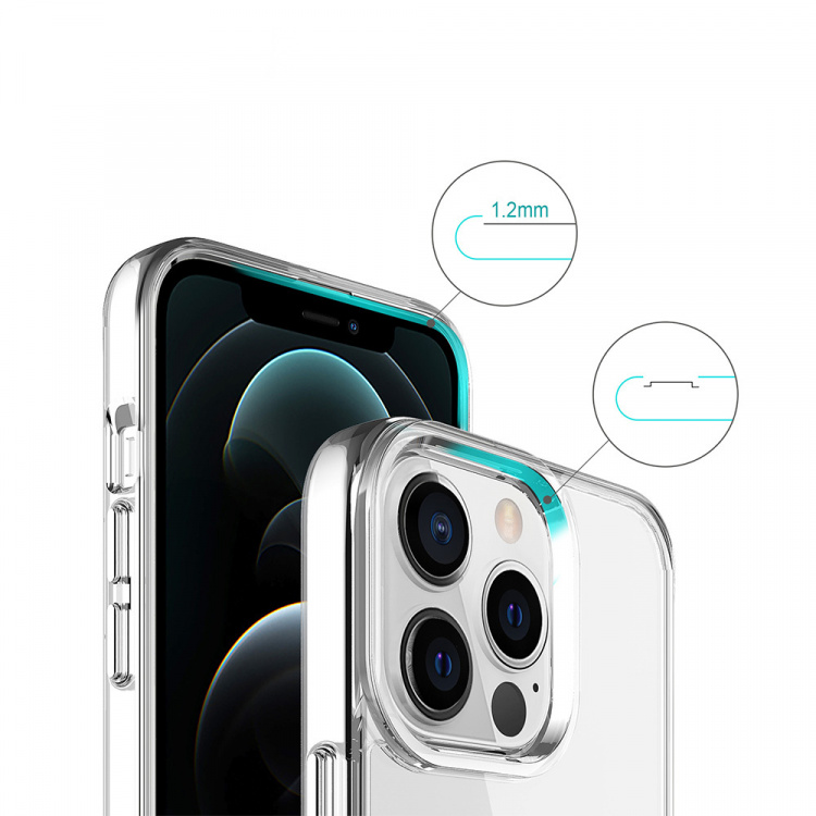 Kristallikotelo iPhone 16 Pro Maxille, läpinäkyvä Kristallikotelo iPhone 16 Pro Maxille, läpinäkyvä