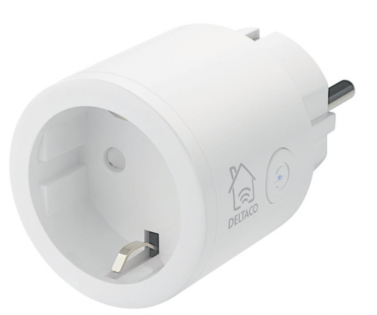 DELTACO SMART HOME Aloituspakkaus, jossa pistoke, kamera ja RGB-lamppu