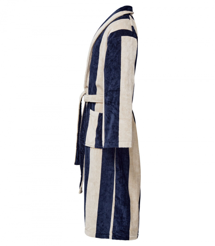 Kosta Linnewäfveri Baddrock Velour, Marin/Sand, XXL