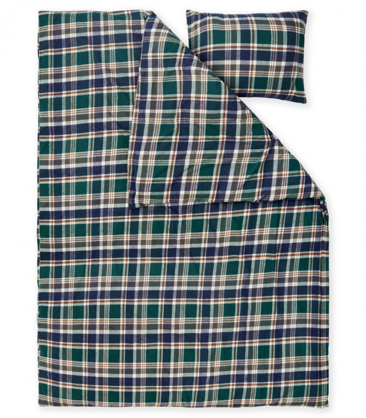Lord Nelson Mellbyn flanellivuodesetti, vihreä