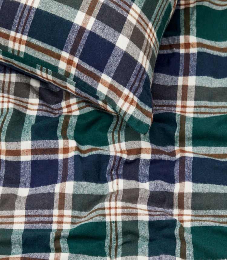 Lord Nelson Mellbyn flanellivuodesetti, vihreä