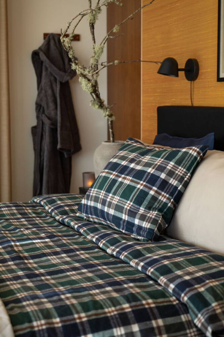 Lord Nelson Mellbyn flanellivuodesetti, vihreä