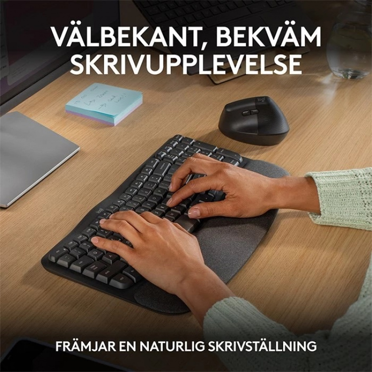 Logitech Wave-näppäimet - grafiitti Logitech Wave-näppäimet - grafiitti