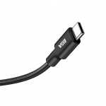Pikalataus USB-C ja USB-C 6A 240W, 2 m, musta Pikalataus USB-C ja USB-C 6A 240W, 2 m, musta