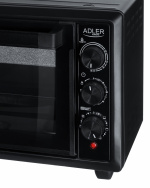 Adler AD 6023 Mini-uuni 26L, musta Adler AD 6023 Mini-uuni 26L, musta