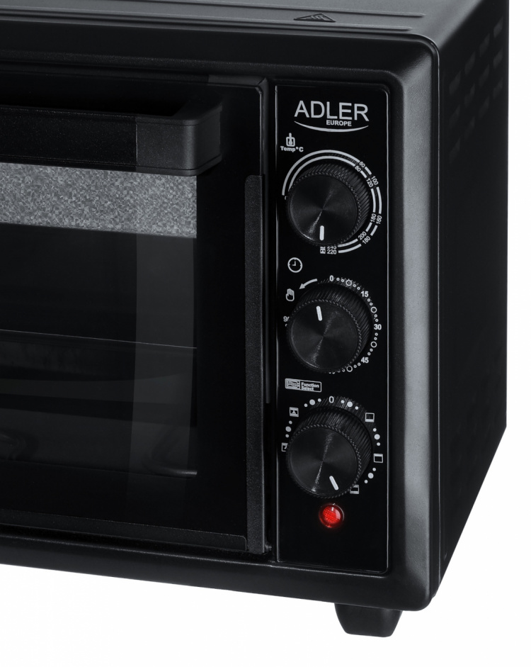 Adler AD 6023 Mini-uuni 26L, musta Adler AD 6023 Mini-uuni 26L, musta