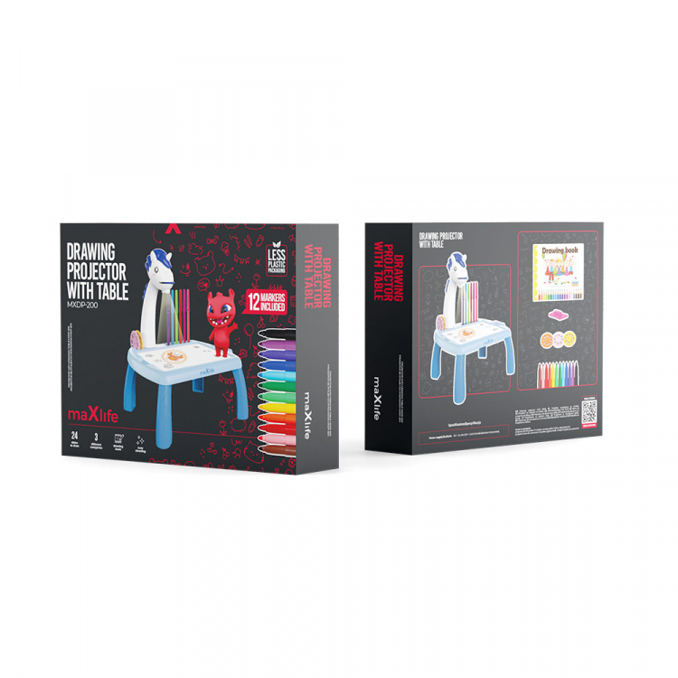 Maxlife MXDP-200 Piirtopöytä projektorilla, sininen