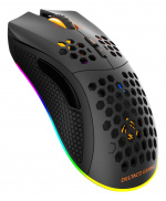 DELTACO GAMING DM220 Trådlös lättvikts gaming mus, RGB, svart