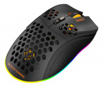 DELTACO GAMING DM220 Trådlös lättvikts gaming mus, RGB, svart