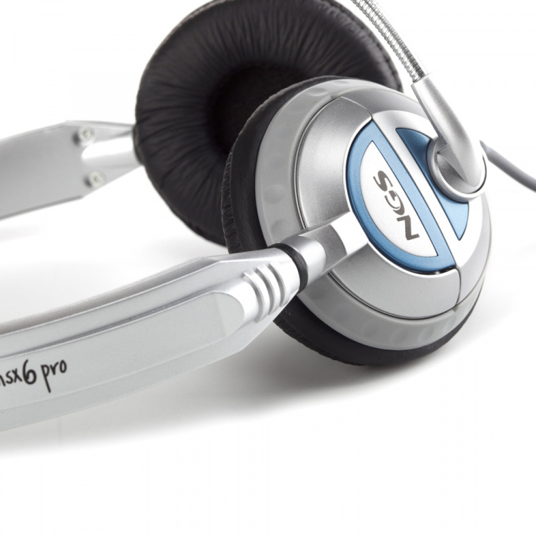 NGS Kuuloke MSX6PRO 2 x 3,5 mm, äänenvoimakkuuden säätö, valkoinen