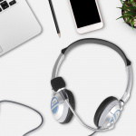 NGS Kuuloke MSX6PRO 2 x 3,5 mm, äänenvoimakkuuden säätö, valkoinen