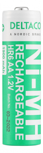 DELTACO Ultimate Ni-Mh ladattava, LR6/AA-koko, 1900mAh, 4-pack (SG)