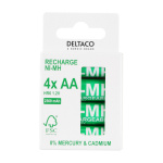 DELTACO Ultimate Ni-Mh ladattava, LR6/AA-koko, 2300mAh, 4-pack (SG)