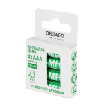 DELTACO Ultimate Ni-Mh ladattava, LR03/AAA-koko, 750mAh, 4-pack(SG)