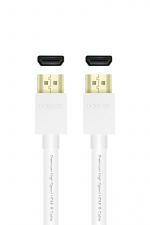 QNECT Premium High Speed HDMI ja Ethernet 4K UHD 18GB, 1m, wht QNECT Premium High Speed HDMI ja Ethernet 4K UHD 18GB, 1m, wht