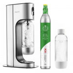 AGA Aqvia Exclusive Steel Black sisältäen 2 pulloa + kolsyrepatron AGA Aqvia Exclusive Steel Black sisältäen 2 pulloa + kolsyrepatron