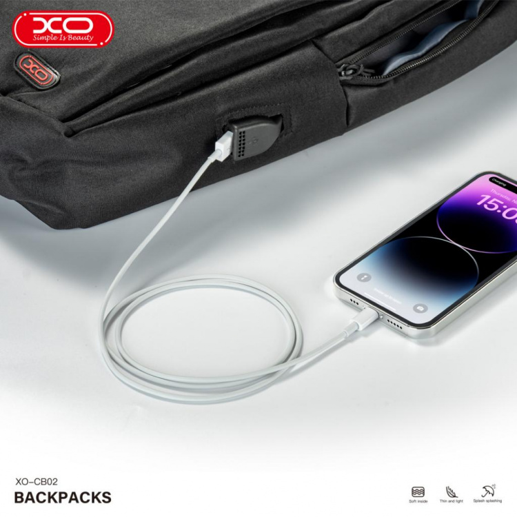 XO Laptop backpack 17” black  XO Laptop backpack 17” black