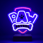 Paw Patrol OW-120146 Bordslampa med Neon LED, Logo  Paw Patrol OW-120146 Bordslampa med Neon LED, Logo
