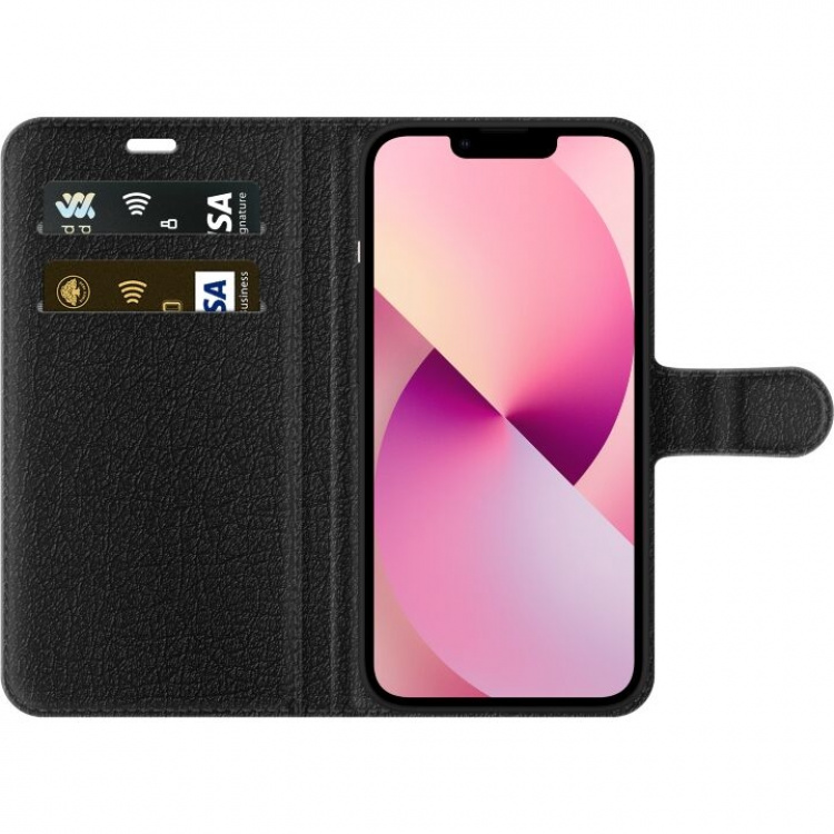 Lompakkokotelo Apple iPhone 13 mini-laitteelle, jossa on Metallikuviointi kuvio