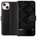 Lompakkokotelo Apple iPhone 13 mini-laitteelle, jossa on Ylellinen linja kuvio