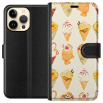 Lompakkokotelo Apple iPhone 15 Pro Max-laitteelle, jossa on Lasinen kuvio