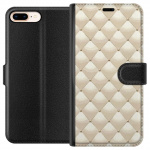 Lompakkokotelo Apple iPhone 7 Plus-laitteelle, jossa on Kultakiilto kuvio