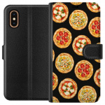 Lompakkokotelo Apple iPhone XS Max-laitteelle, jossa on Pizza kuvio