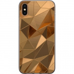Kännykkäkuori Apple iPhone XS Max-laitteelle, jossa on 3D Kulta kuvio Kännykkäkuori Apple iPhone XS Max-laitteelle, jossa on 3D Kulta kuvio