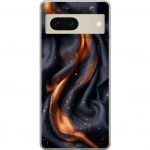 Kännykkäkuori Google Pixel 7-laitteelle, jossa on Tulinen silkki kuvio