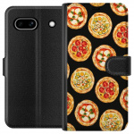 Lompakkokotelo Google Pixel 7a-laitteelle, jossa on Pizza kuvio