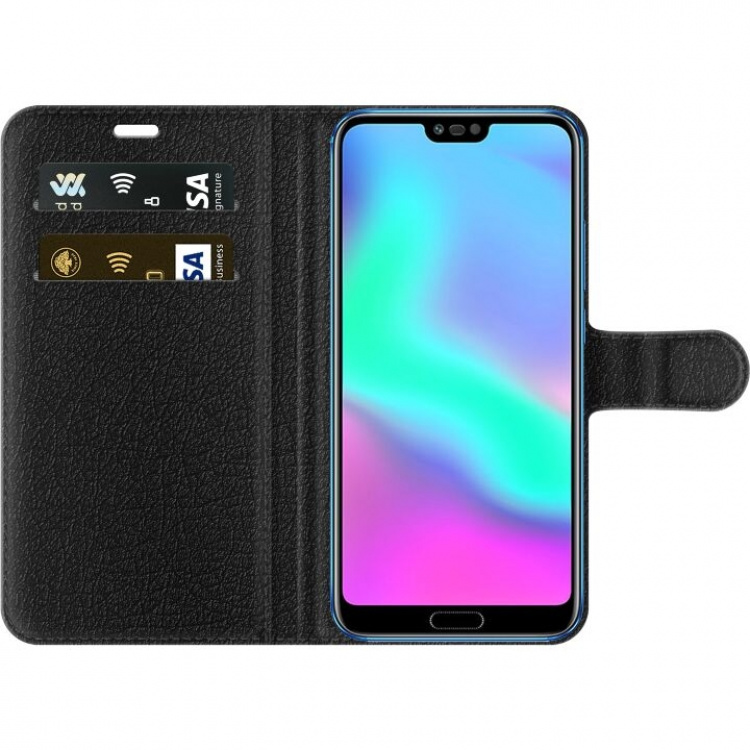 Lompakkokotelo Honor 10-laitteelle, jossa on Metallikuviointi kuvio